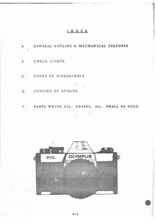 Olympus FTL manual. Camera Instructions.